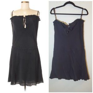 LAST CHANCE! NWOT Iodice LBD Drop-Waist Little Black Shift Dress Size Medium